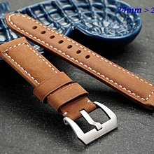 【時間探索】 Panerai 沛納海 代用 加長版-高級錶帶 ( 24mm / 類麂皮款)