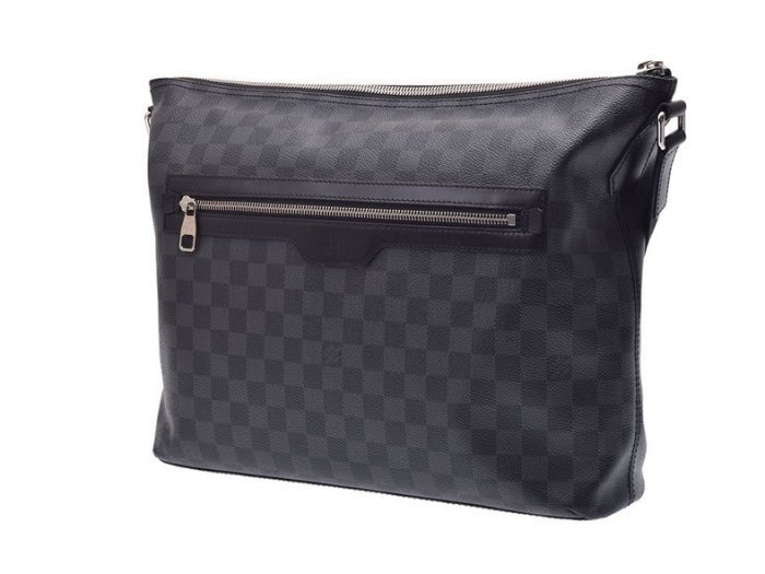 全新LOUIS VUITTON LV N41106 黑色經典紋棋盤格Damier Graphite斜背包側背包信差包書包