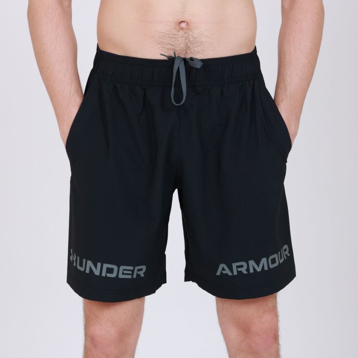 棒球世界Under Armour UA男 Woven Graphic短褲1361433-001(黑)特價
