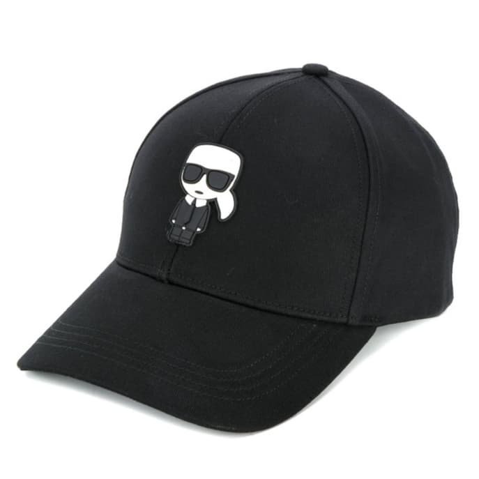 【AYW】KARL LAGERFELD IKONIK CAP 卡爾拉格斐 老佛爺 Q版黑色 老帽 棒球帽 鴨舌帽 遮陽帽