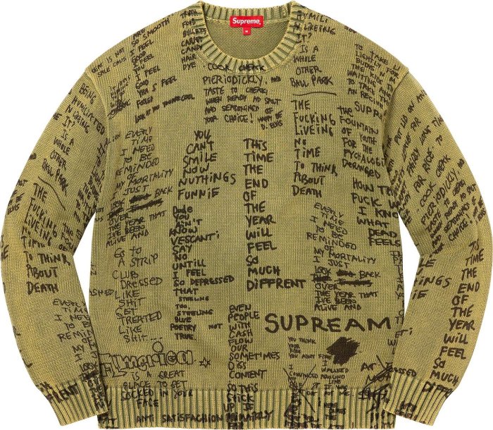 【紐約范特西】預購 SUPREME SS23 GONZ POEMS SWEATER 棉T | Yahoo奇摩拍賣