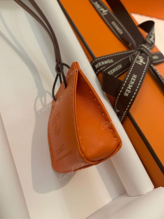 《已售可預購》愛馬仕Hermes｜Sac Orange Charm 小橘袋購物袋吊飾