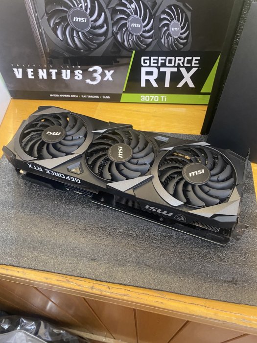 二手品MSI GeForce RTX™ 3070 Ti VENTUS 3X 8G OC NVDIA RTX架構顯卡