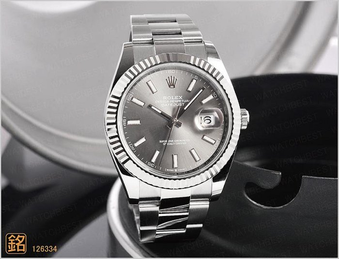 大銘腕錶 二手極新品 勞力士 ROLEX 蠔式 126334 灰面 41MM RX214120