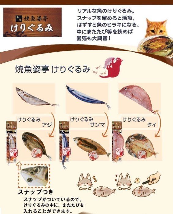 本格　焼魚姿亭　けりぐるみ　タイ