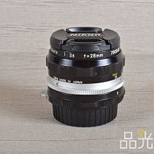 【品光數位】 Nikon Non-Ai 28mm F3.5 手動鏡 定焦 #114019
