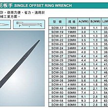 ㊣宇慶S舖㊣ ALSTROBG 尖尾梅花板手 SOW-36 36mm