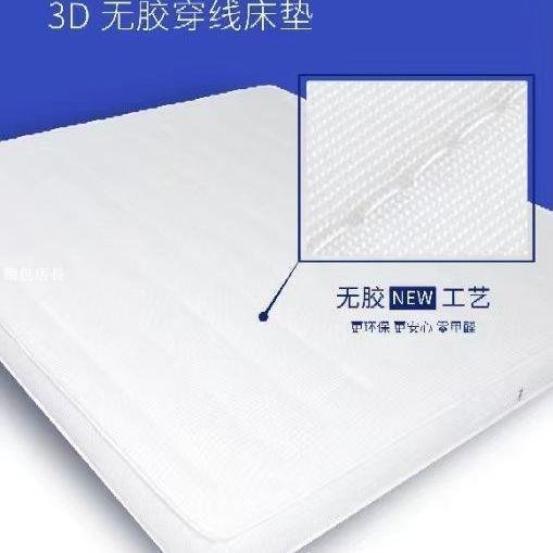 現貨2022新款3D床墊 空氣纖維全水洗透氣靜音席夢思床墊-麵包店長簡約