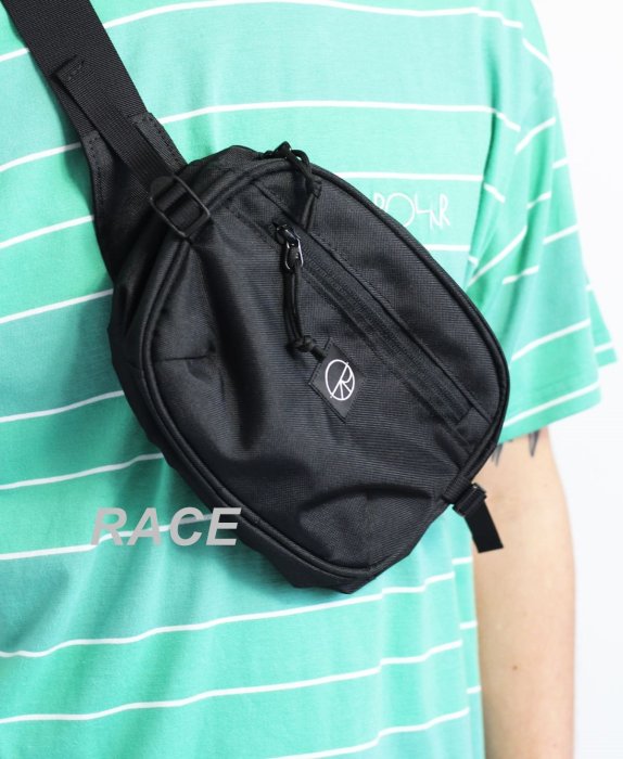 【RACE】POLAR SKATE CO. CORDURA HIP BAG 腰包 小包 側背包 單肩包 瑞典 基本款 黑