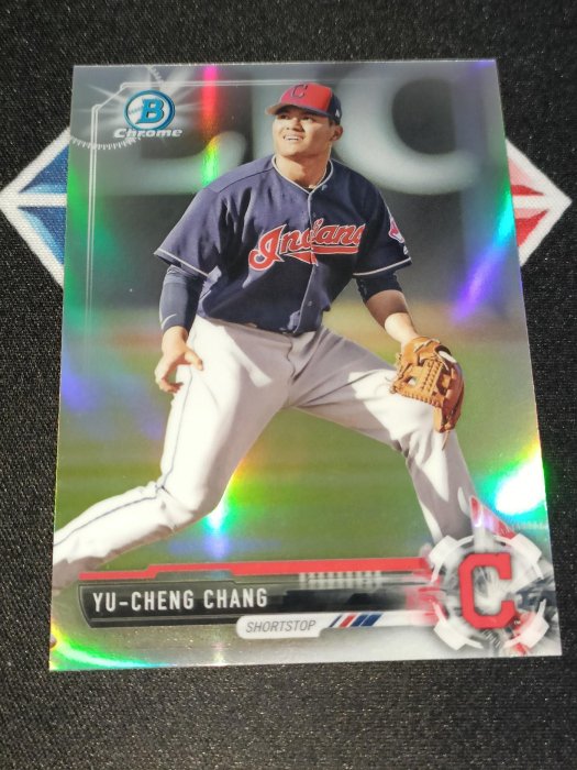 2017 Bowman Draft Chrome Yu-Cheng Chang Rookie RC Refractor Parallel SP Guardian