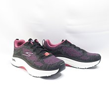 Skechers MAX CUSHIONING ARCH FIT 女 慢跑鞋 128313BKRS 黑【iSport】