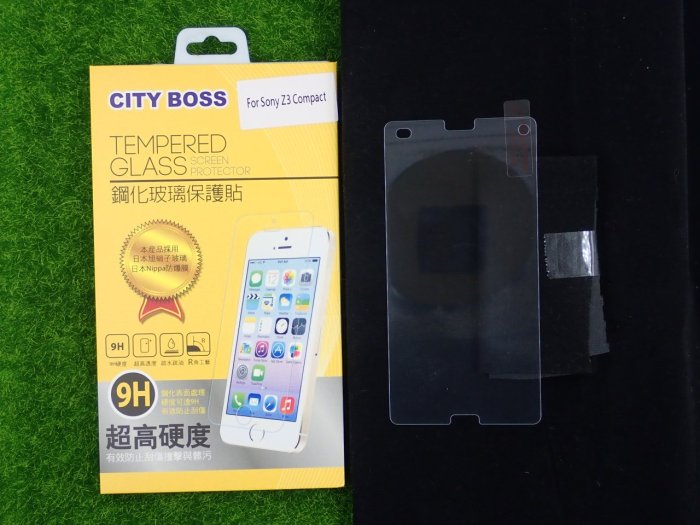 柒 CITY BOSS SONY D5803 Z3 Compact Z3C 保貼 鋼化玻璃 Z3C CB亮面半版滿膠