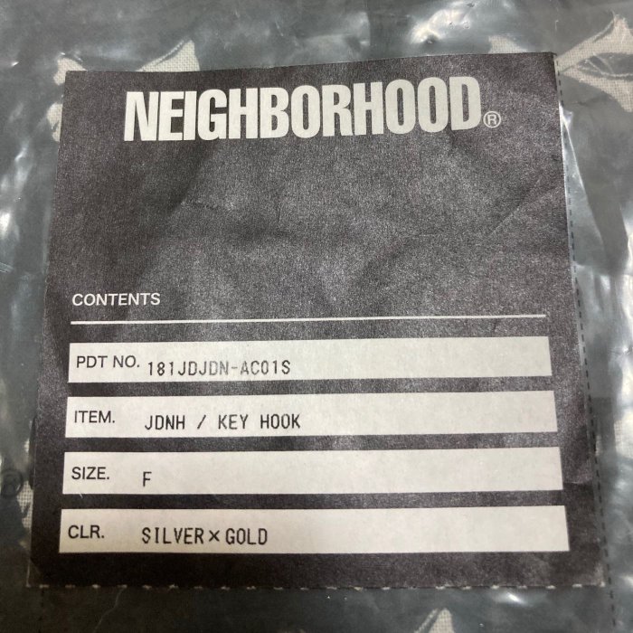 2018SS NEIGHBORHOOD JDNH / KEY HOOK 麻花捲