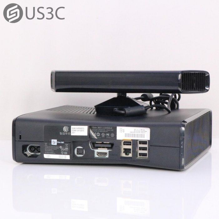 【US3C-高雄店】微軟 Microsoft XBOX 360 S Console 250G + Kinect 感應器 家用遊戲機 電玩主機 體感遊戲 家機
