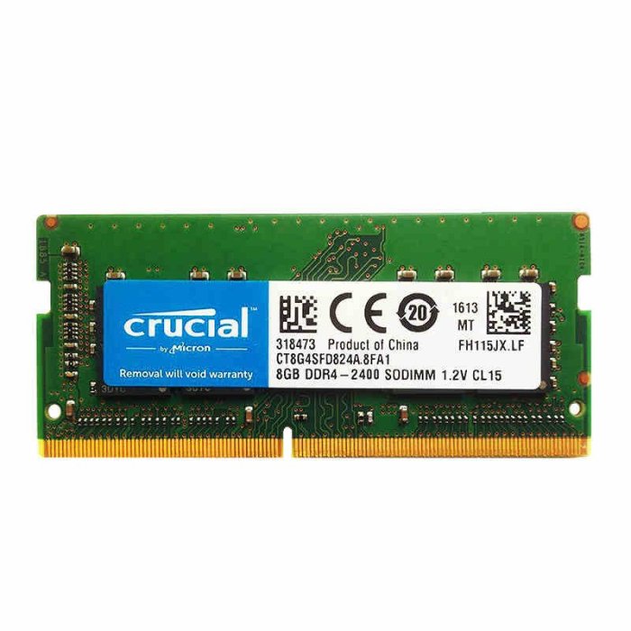 英睿達CT8G4SFS824A.C8FHD1 8G DDR4-2400 SODIMM 1.2V筆電記憶體