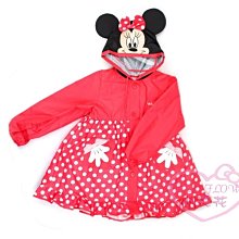 ♥小花花日本精品♥迪士尼Disney米妮Minnie造型點點圖案紅色雨衣-S號附收納袋兒童雨衣 57038209
