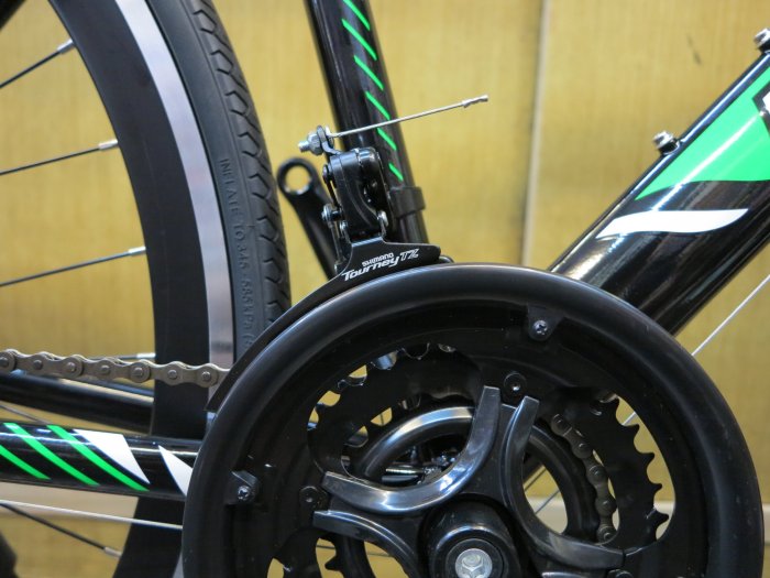 【冠鑫自行車】優世麥 USMAY RS 1.0 700c 21速 SHIMANO 彎把 公路車 跑車 黑綠色 高雄