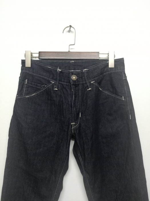 【G.Vintage】Levi's/Levis 511系列深藍色斜口袋低腰修身小直筒牛仔褲 32腰