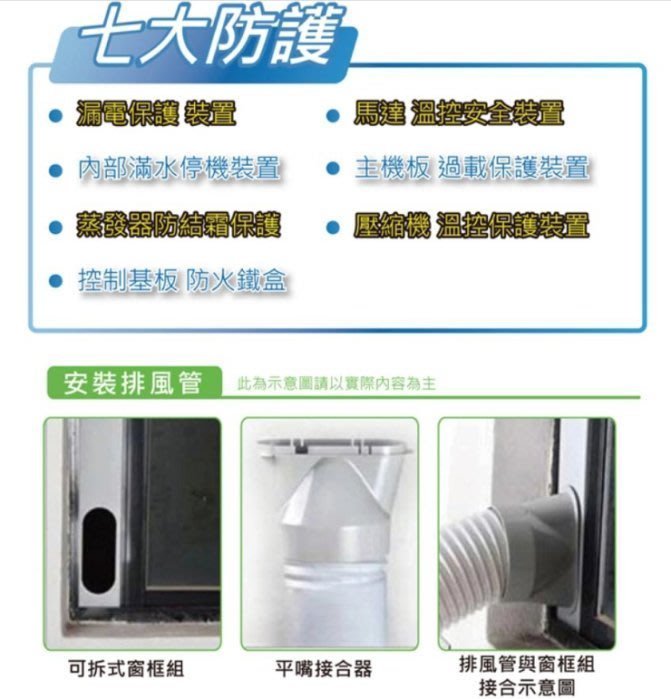 HERAN 禾聯 [空調/除濕/乾衣] 移動式冷氣機 HPA-23D (歡迎刷卡分期零利率)