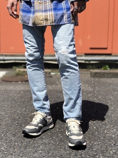 Visvim SOCIAL SCULPTURE SS 04 DAMAGED-19 淺色單寧牛仔褲破壞長褲101