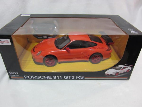 【KENTIM 玩具城】1:14(1/14)全新保時捷PORSCHE 911 GT3 RS橙色原廠授權RASTAR遙控車