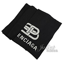 【茱麗葉精品】全新精品 BALENCIAGA 巴黎世家 專櫃商品 575867 雙面撞色羊毛長圍巾.黑/白 預購無現貨