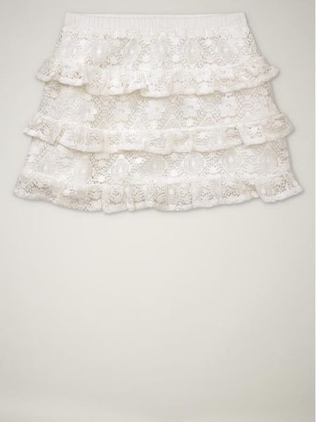 【B& G童裝】正品美國進口GAP Lace skirt 白色蕾絲蛋糕型短裙3,4,5yrs