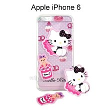 Hello Kitty 拭鏡貼透明軟殼 [甜點粉] iPhone 6 4.7吋【三麗鷗正版授權】