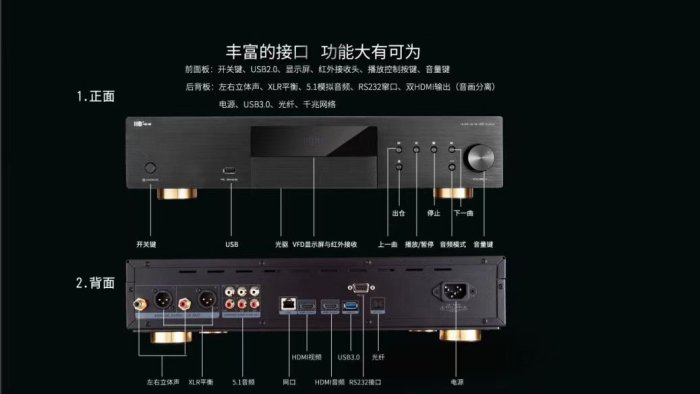 【賽門音響】高清先生UDP-900 4K UHD播放機(可實體光碟播放)高清先生越獄BD-ISO BD-MV