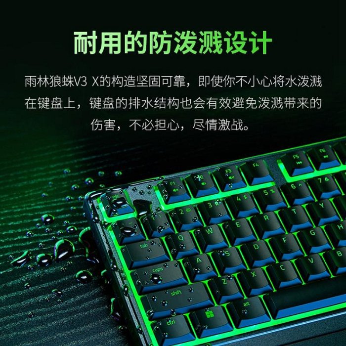 鍵盤 Razer雷蛇雨林狼蛛V3X蝰蛇標準重裝甲蟲電競游戲有線鼠標鍵盤套裝