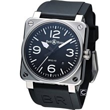 Bell & Ross 飛鷹戰士自動機械腕錶 BR0392-BL-ST/SRU