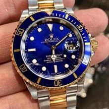 ROLEX 勞力士 最新款半金黑水鬼 126613LB藍色 41mm男用機械腕錶 現貨