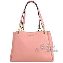 【茱麗葉精品】全新商品 MICHAEL KORS 專櫃商品 TRISHA 浮雕LOGO皮革三層肩背包.玫瑰粉 現貨