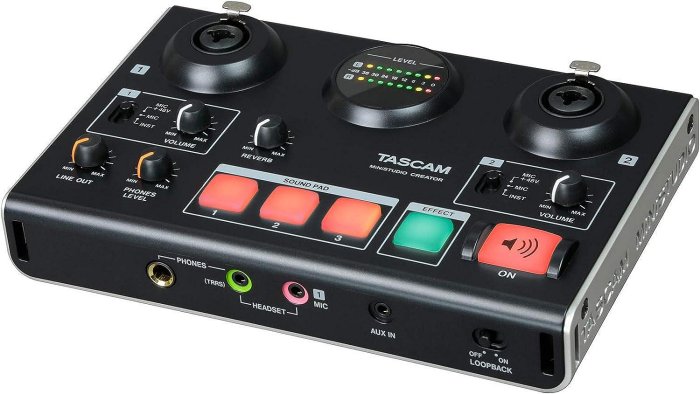 【叮噹電子】TASCAM MiniStudio Creator US-42B US42B 兩軌 錄音介面 可辦公室自取