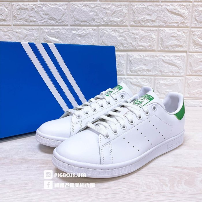 【豬豬老闆】ADIDAS ORIGINALS STAN SMITH 白綠 史密斯 復古 經典 男女款 M20324