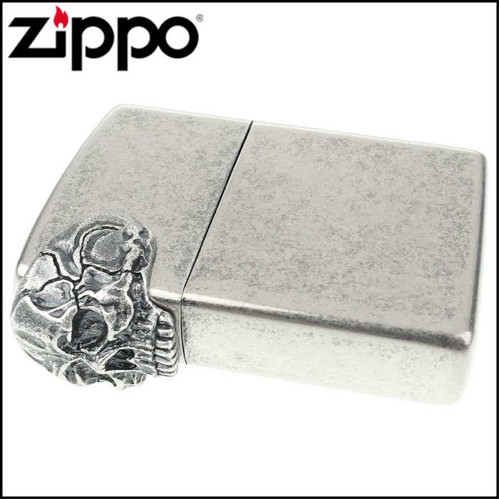 ☆哈洛德小舖☆【ZIPPO】日系~BABY SKULL METAL加工打火機(燻銀款) NO.2NI-BABYSKULL