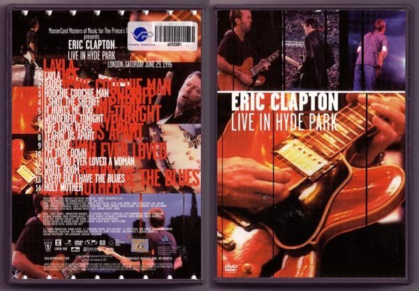 熱銷直出 艾力普頓 Eric Clapton Live In Hyde Park 演唱會 (DVD/dts)蝉韵文化音像BD藍光