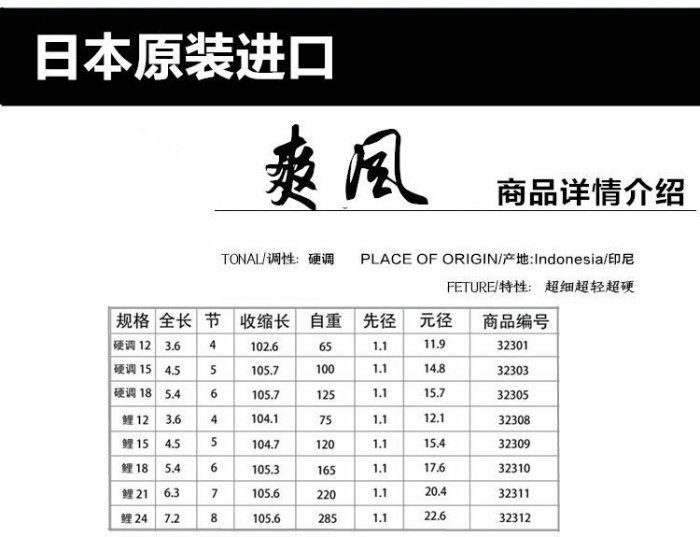 下殺 日本專柜進口西馬諾爽風新老款硬鯉調3.6/4.5/5.4米臺釣*