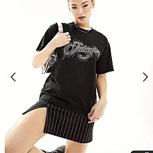 (嫻嫻屋) 英國ASOS-Juicy Couture水鑽LOGO圖案圓領短袖上衣 AE24