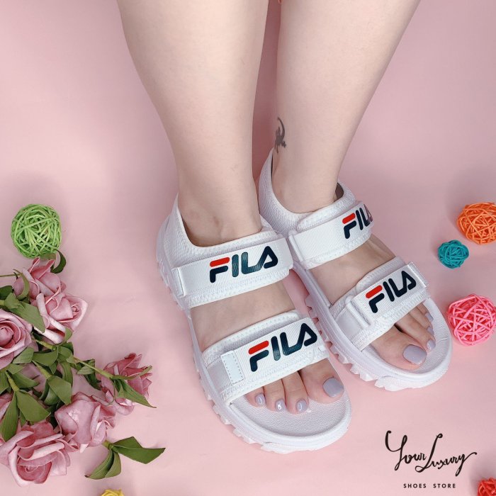 【Luxury】FILA Ray Tracer厚底涼鞋 2色 魔鬼氈 防水 雙槓 男鞋 女鞋 情侶鞋 韓國代購 正品