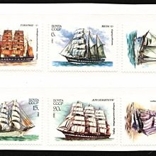 (5 _ 5)~前蘇聯新郵票---蘇聯科學帆船隊---1981年--- 6 全---交通專題