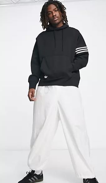 代購adidas Originals Neuclassics 3 stripe休閒運動風長袖連帽上衣 XS-2XL
