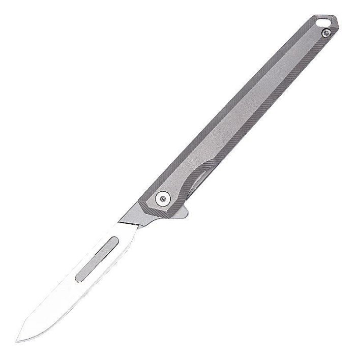 Q29鈦合金手術刀軸承折疊刀手術刀片開快遞切割隨身便攜60號刀片
