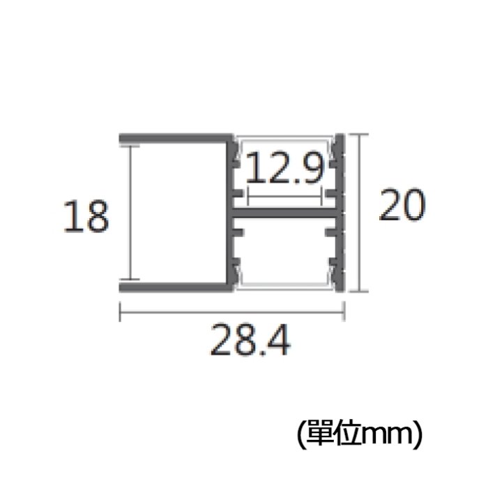 KAO&amp;#39;S❖基礎照明❖【KA0661】LED鋁槽燈 每米8W 公分為單位下單 可客製尺寸 卡扣簡易安裝