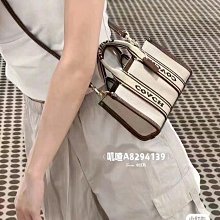 美國代購 COACH 2024早春新款Smith16 迷你帆布托特包/斜跨包*附購證