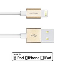 小白的生活工場*JETART CAA200 APPLE USB to Lightning 接頭鋁合金外殼傳輸線(認證線)