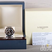 【品光數位】Longines 浪琴征服者 L37414566  300米潛水機械錶 錶徑39mm #123783T