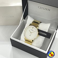 【全新原廠CITIZEN】【天美鐘錶店家直營】【下殺↘超低價有保固】星辰 【簡約時尚金小秒款】BE9182-57A