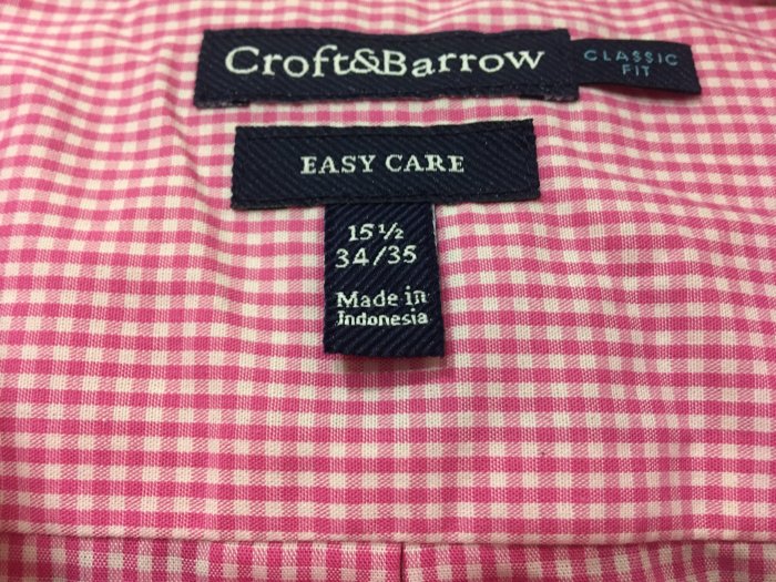 Croft&Barrow 全新格紋襯衫