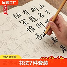 毛筆臨摹字帖入門中楷成人蘭亭序楷書描紅宣紙練習書法初學者套裝